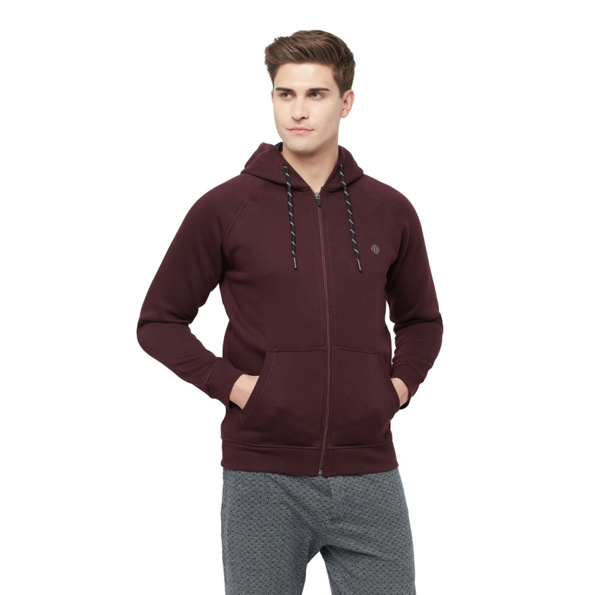 BUMCHUMS 8030 MEN'S ZIP THROUGH HOODIE ASSORETD COLOUR PACK OF 1