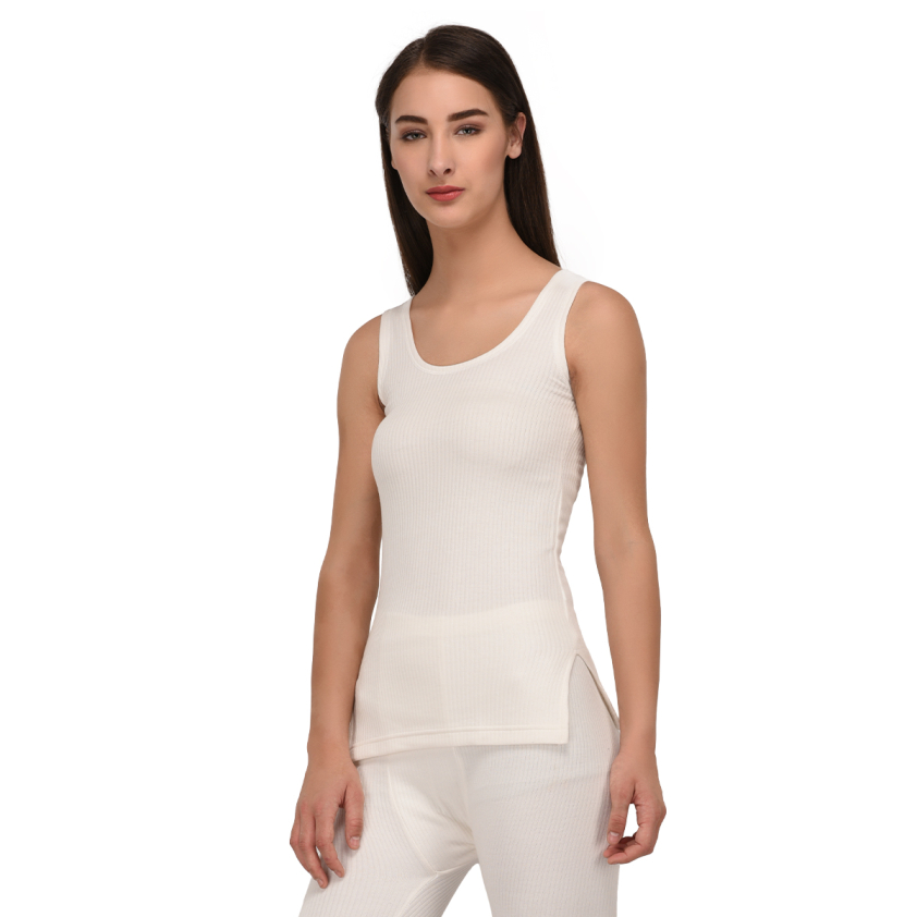 TORRIDO 9001 ROUND NECK WOMEN SLEEVELESS TOP WHITE PACK OF 1