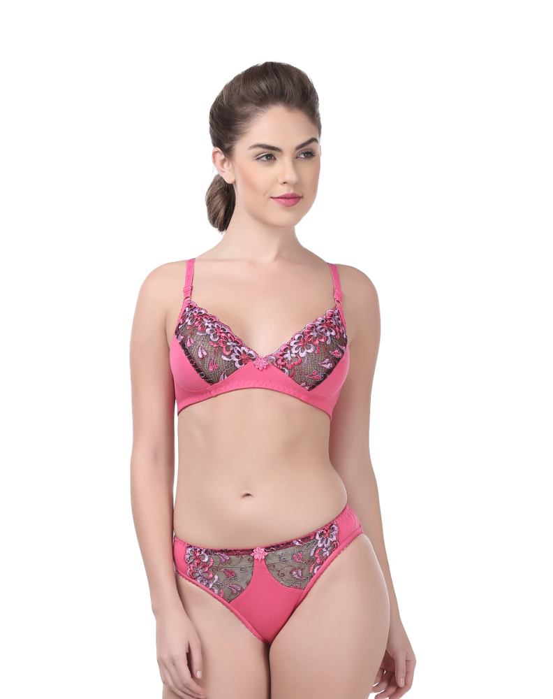 SOFTLINE BRITNEY BRA & PANTY ASSORETD COLOUR PACK OF 1