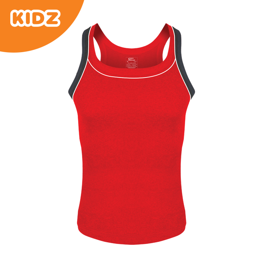 HUNK 1011 JUNIOR GYM VEST ASSORTED COLOUR PACK OF 1