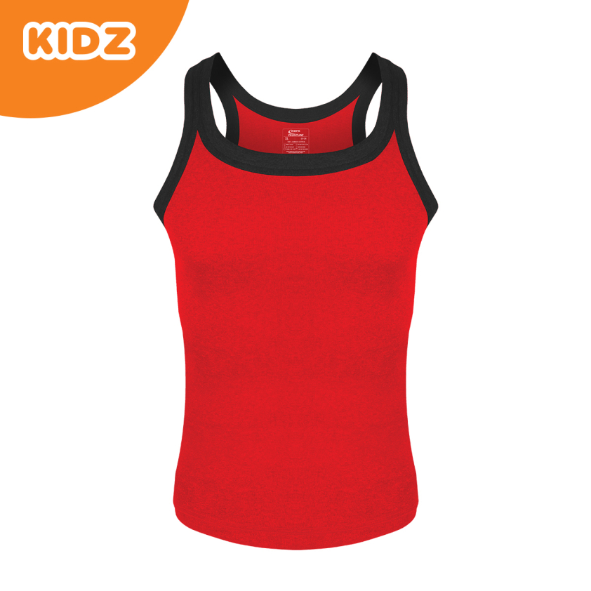 HUNK 1061 JUNIOR GYM VEST ASSORTED COLOUR PACK OF 1