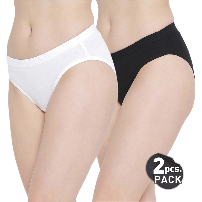 SOFTLINE SL_113 PLAIN HIGH RISE INNER ELASTIC PANTY ASSORETD COLOUR PACK OF 2