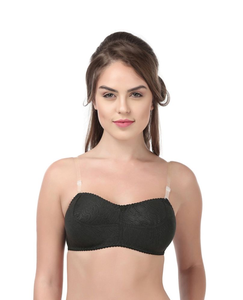 Buy Poomagal Women's Cotton Rupa Bra(IN10-95cm,Grey and Blue,95cm