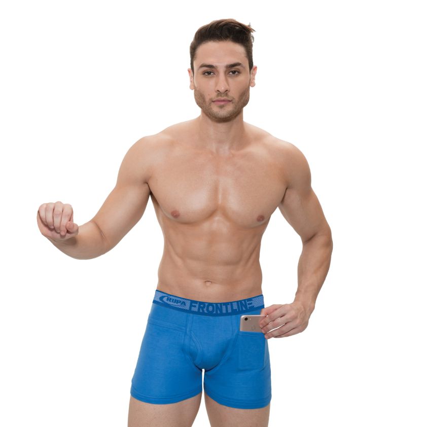 Buy Rupa Frontline Colors Men's Front Open Mini Trunk, Soft-Touch Cotton  Stretch, Snug Fit, Breathable Fabric