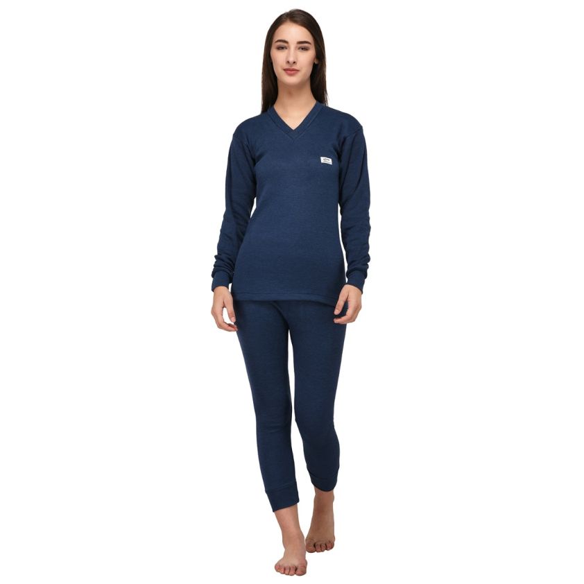 Womens V Neck Thermo Pajama Set Cotton Thermal Winter Modal Sleepwear With Long  Johns And Second Skin From Dou08, $13.24