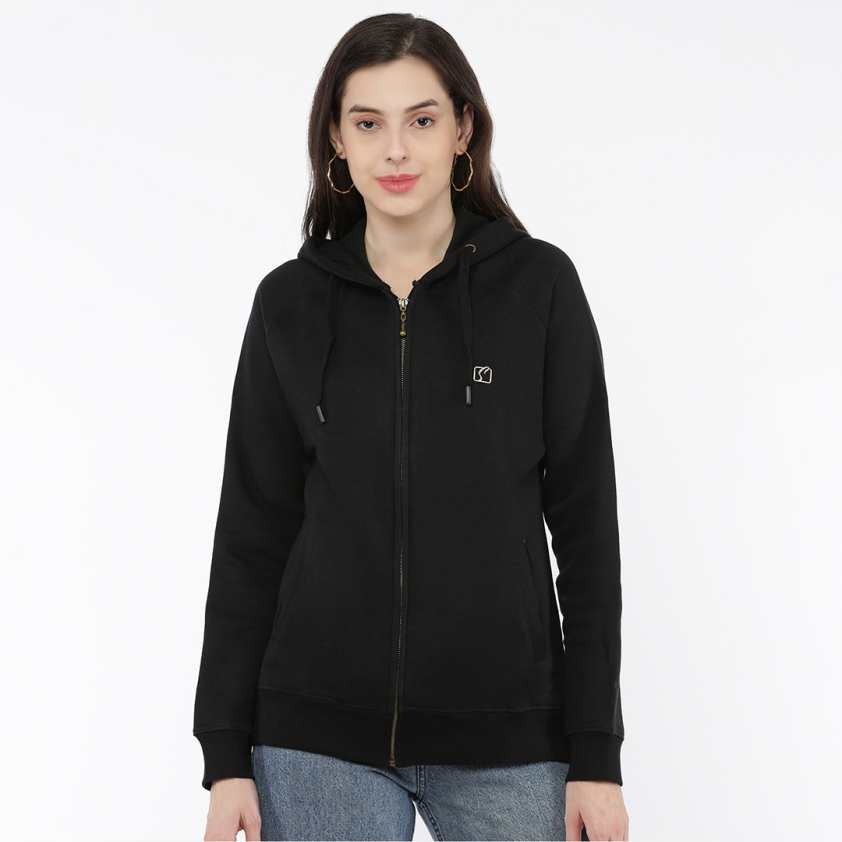 SOFTLINE SL3001 WOMEN'S PLAIN HOODIE ZIP + PACK OF 1